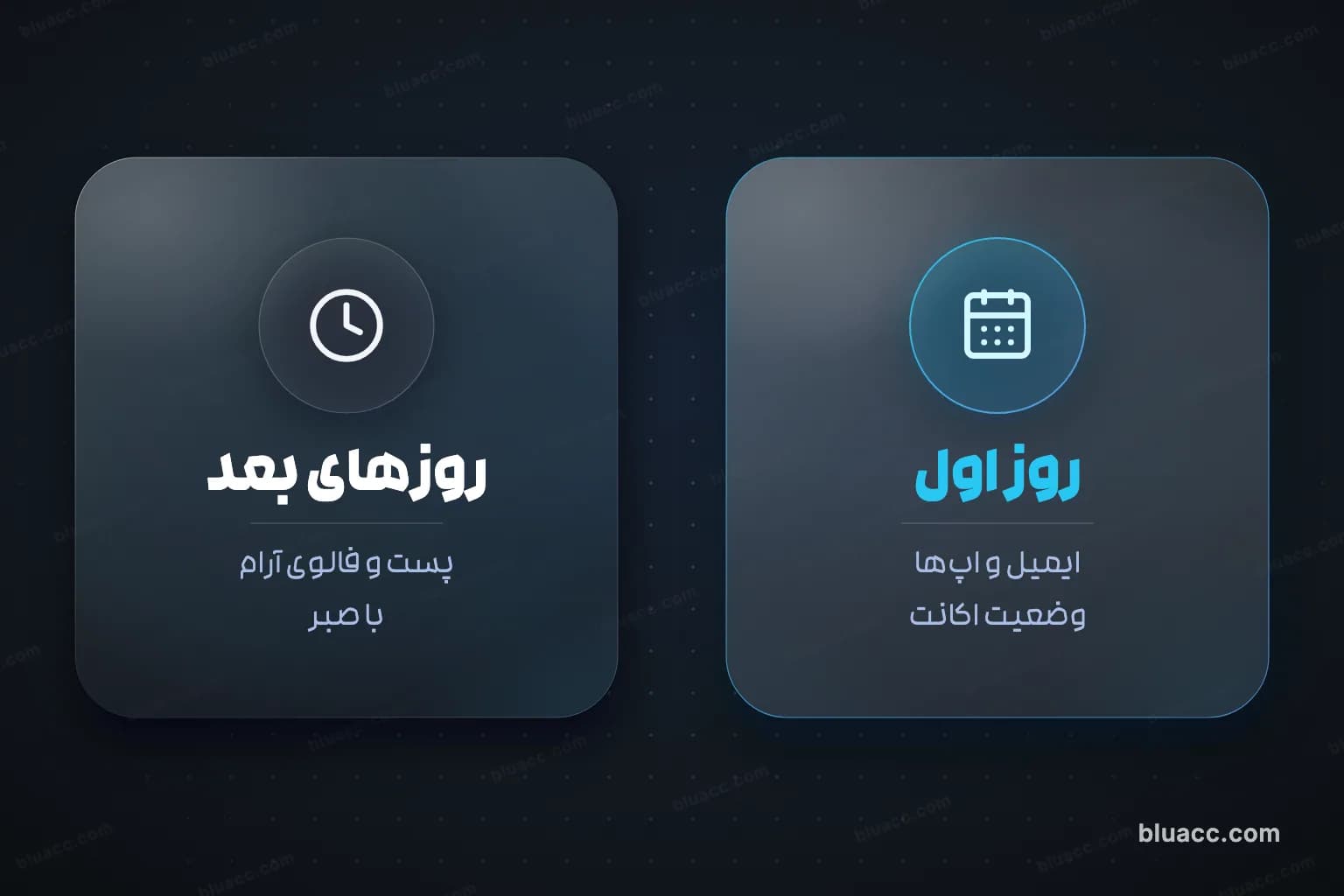 نوار تقویم هفتگی که فقط روز اول اکانت توییتر کارهای ضروری دارد